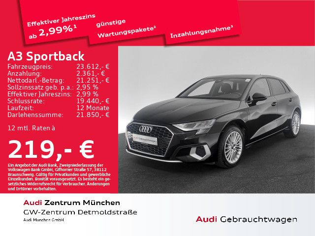 Audi A3 Sportback 40 TFSI e S tronic advanced Navi+/V