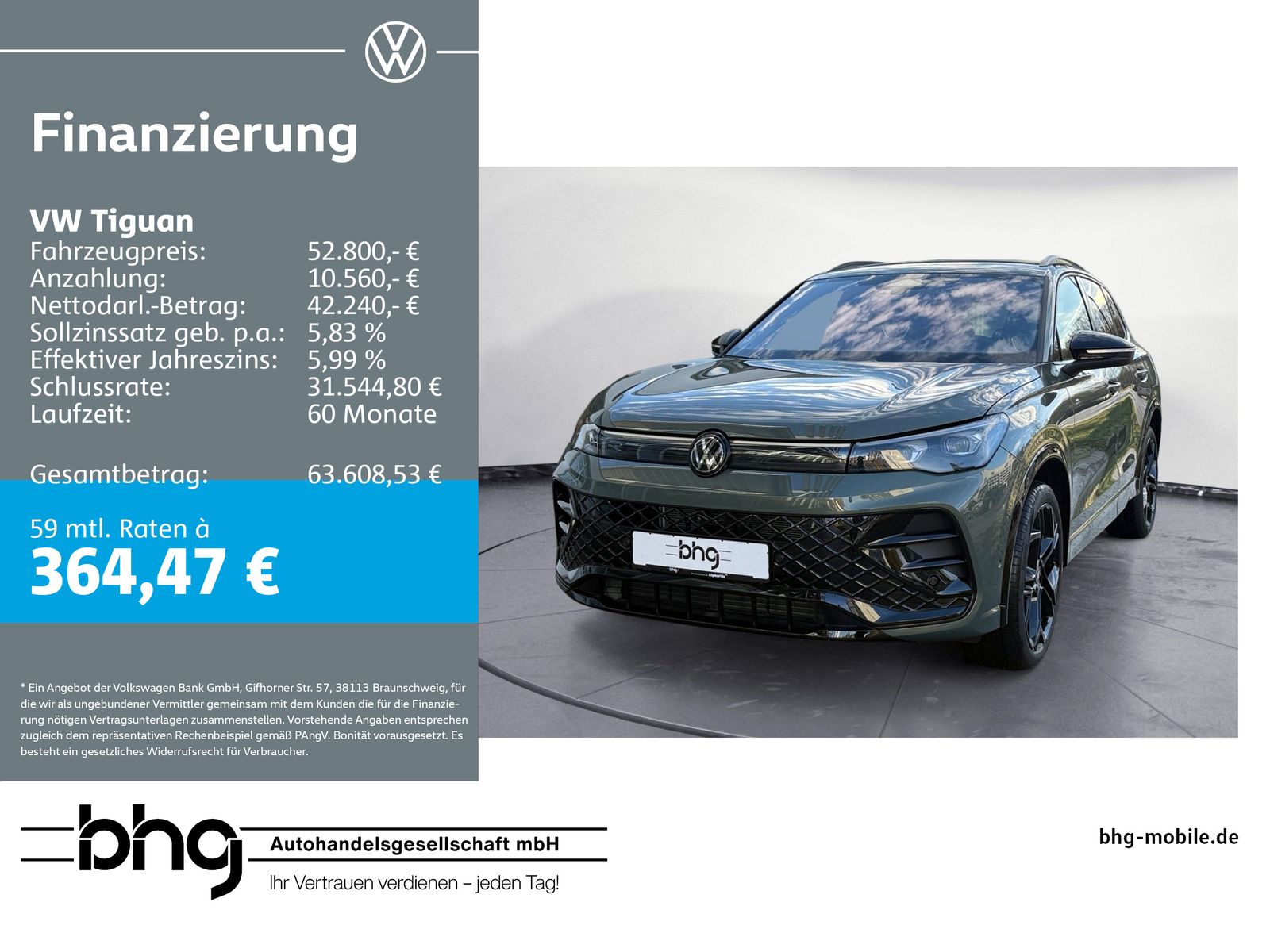 Volkswagen Tiguan R-Line 2,0 l TSI OPF 4M 7-Gang-DSG