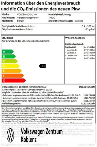 Volkswagen Taigo 1.0 TSI Goal