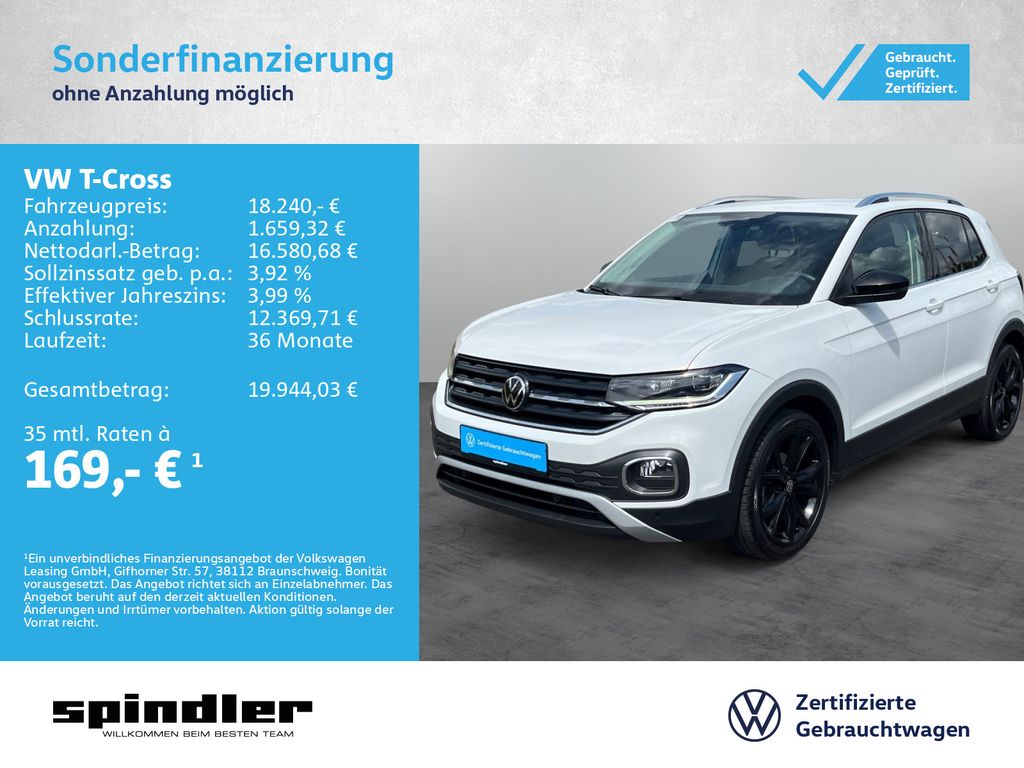 T-Cross Style 1.0 TSI / IQ.Drive, Navi, LED, RFK