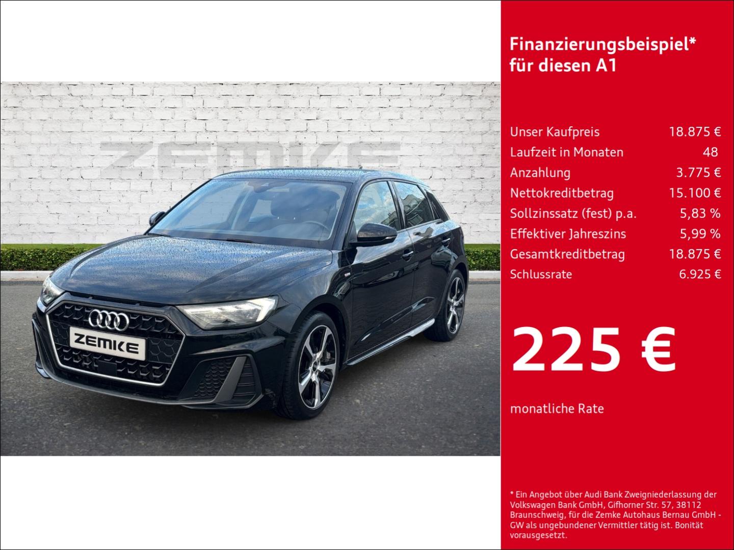Audi A1 Sportback 30 TFSI S line Navi Digitales Cockp