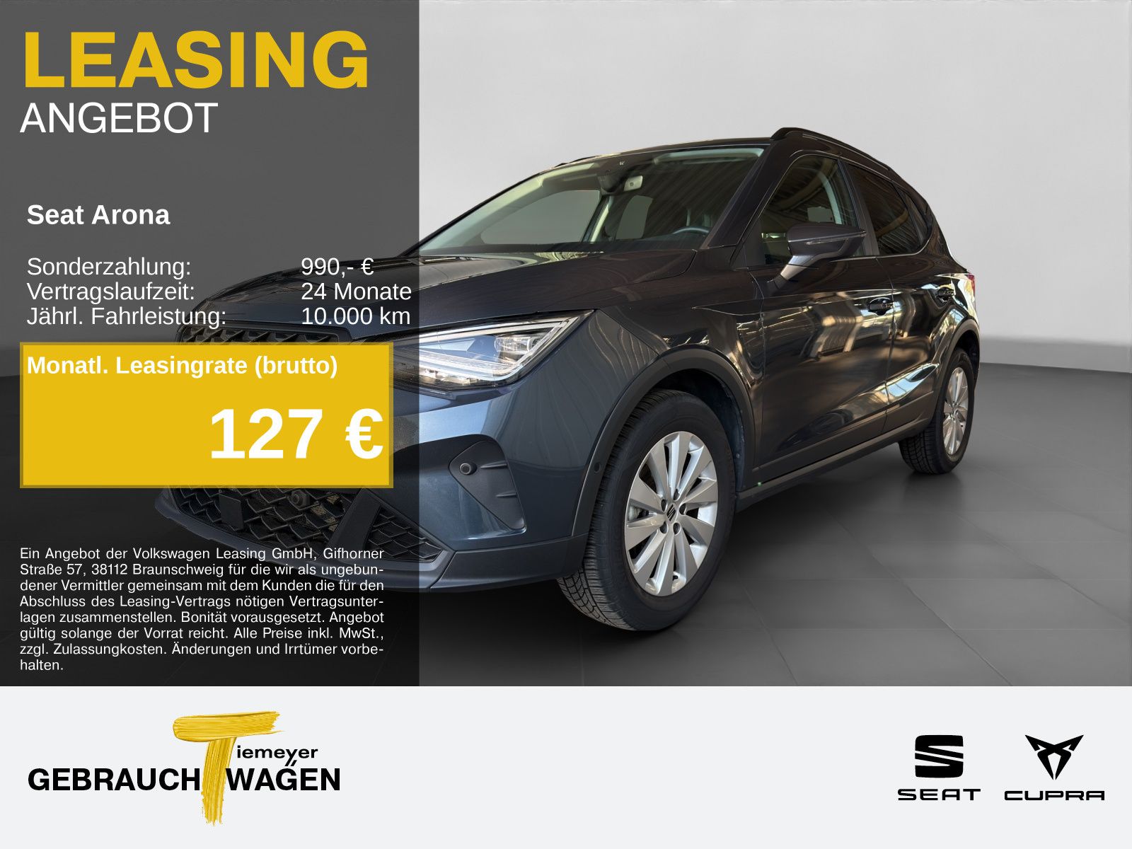 Seat Arona 1.0 TSI STYLE NAVI ACC SH PARKLENK GJR