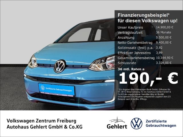 Volkswagen up! e-UP! Klima Rückfahrkamera Tempomat Schnelll