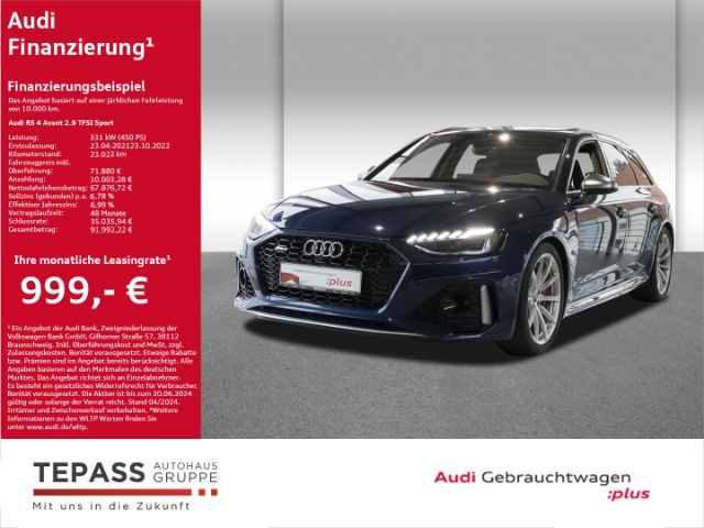 Audi RS4 Avant 2.9 TFSI KERAMIK 280 KM H PANO