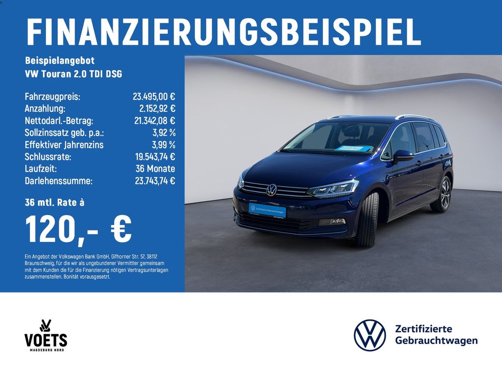 Volkswagen Touran  2.0  TDI  DSG Highline LED+NAVI+ACC+PDC+