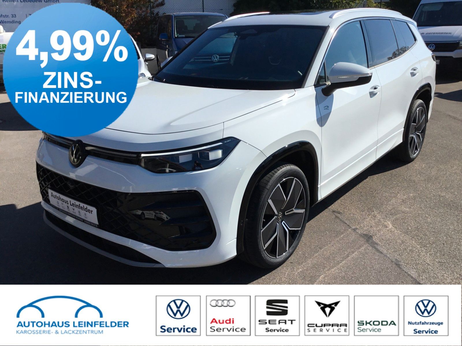 Fahrzeugabbildung Volkswagen Tayron 2.0TDI DSG 4M R-Line+Standh.+AHK+Pano+20"
