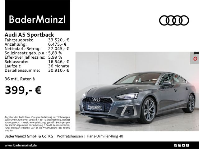 Audi A5 Sportback 40 TDI S tronic S line 4xSHZ Kam.