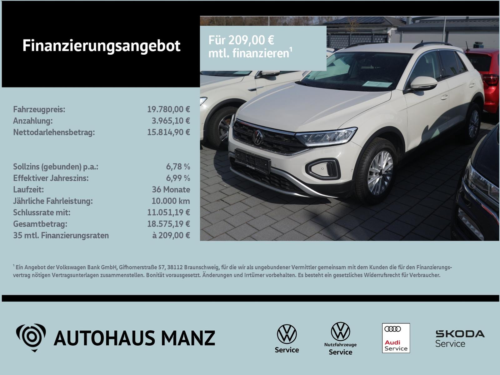 Volkswagen T-Roc 1.0 TSI Life KLIMA LED ALU