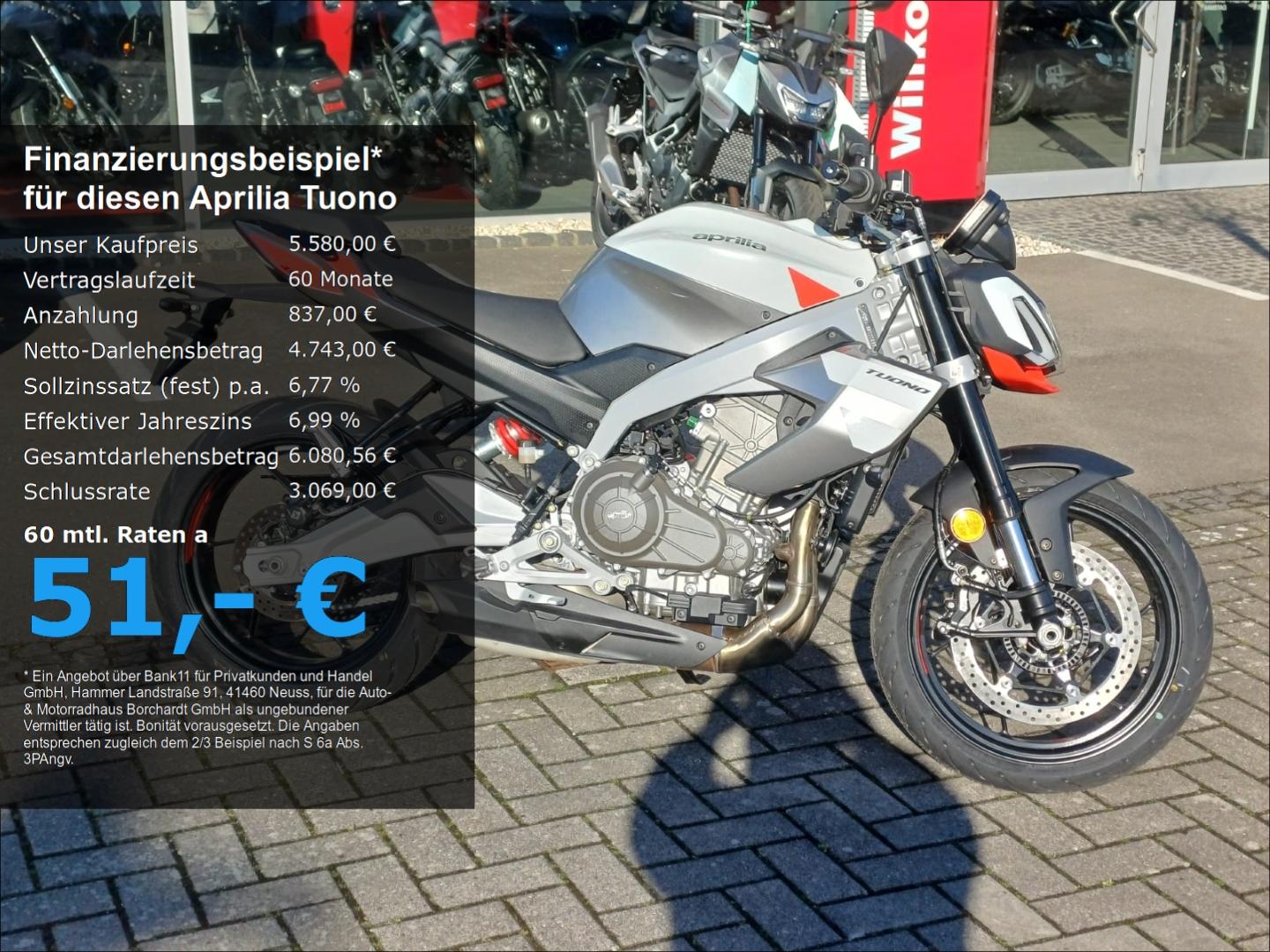 Aprilia Tuono E5+* A2*Grau*LED*TFT*