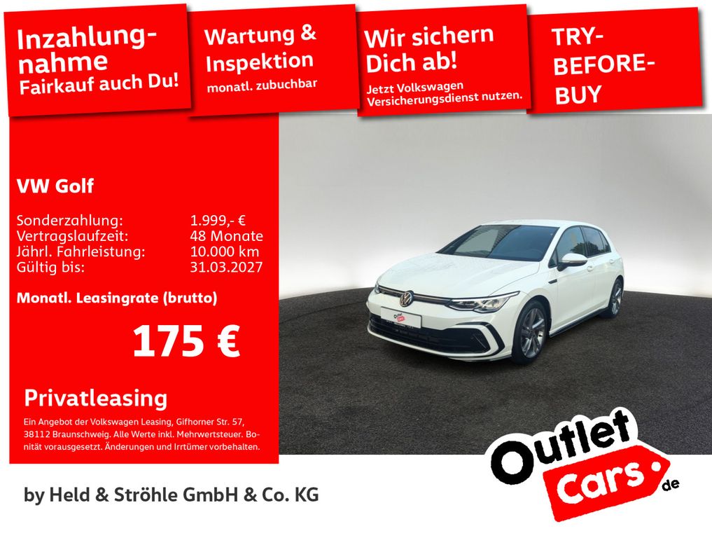 Golf 8 R-LINE 1.5 TSI KAM APP LED ACC 17" SHZ