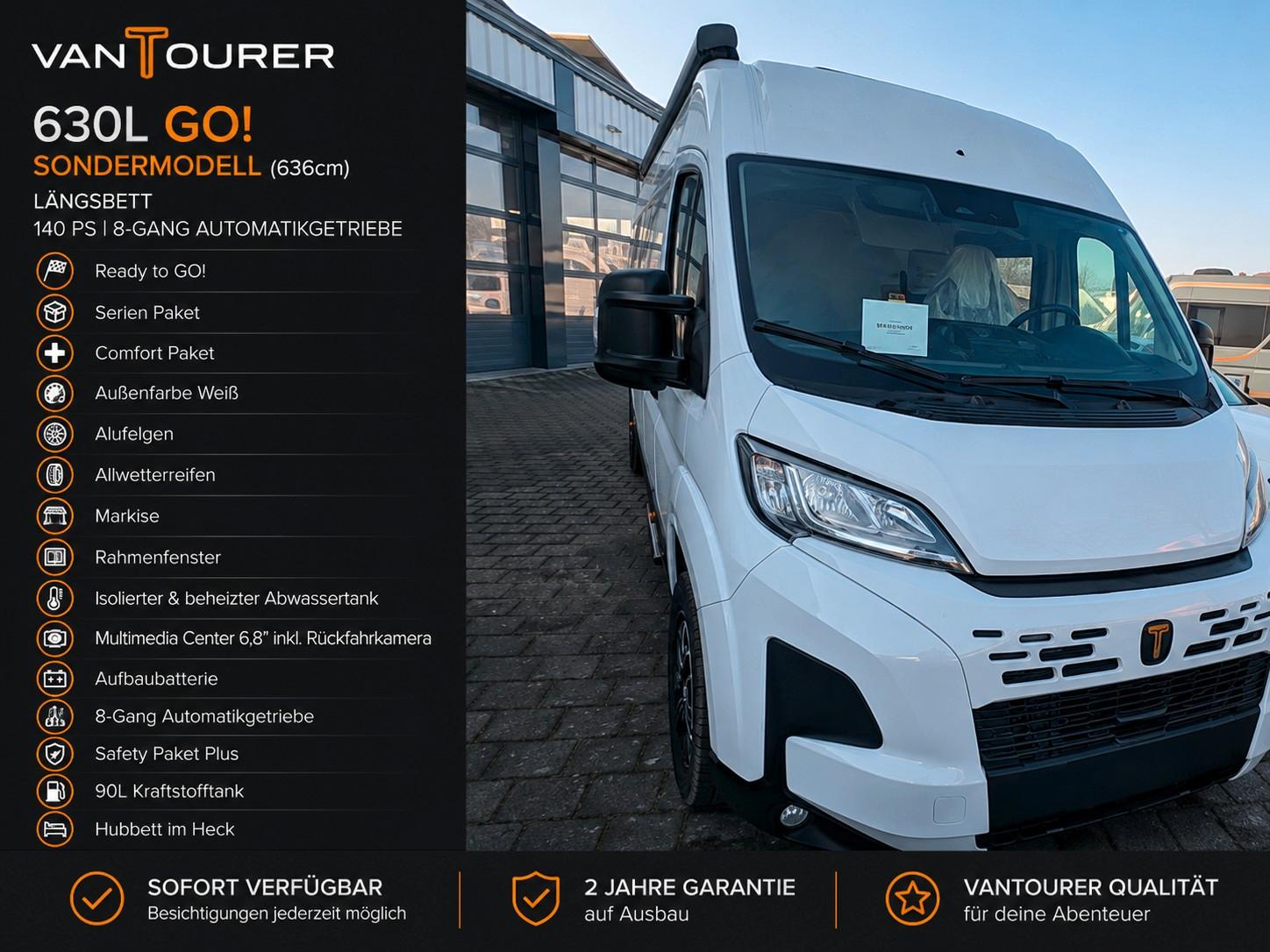 VANTourer 630L GO! MJ 2026 an LagerAutomatik mit Hubbett
