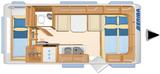 HYMER / ERIBA / HYMERCAR Eriba Living 525  Mover, Klimaanlage - HYMER / ERIBA Etagenbett Wohnwagen