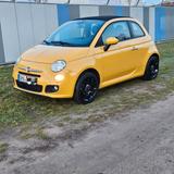 Fiat 500C Cabrio wenig KM TÜV Klima VB! Stadtflitzer  - Fiat 500C: Gelb