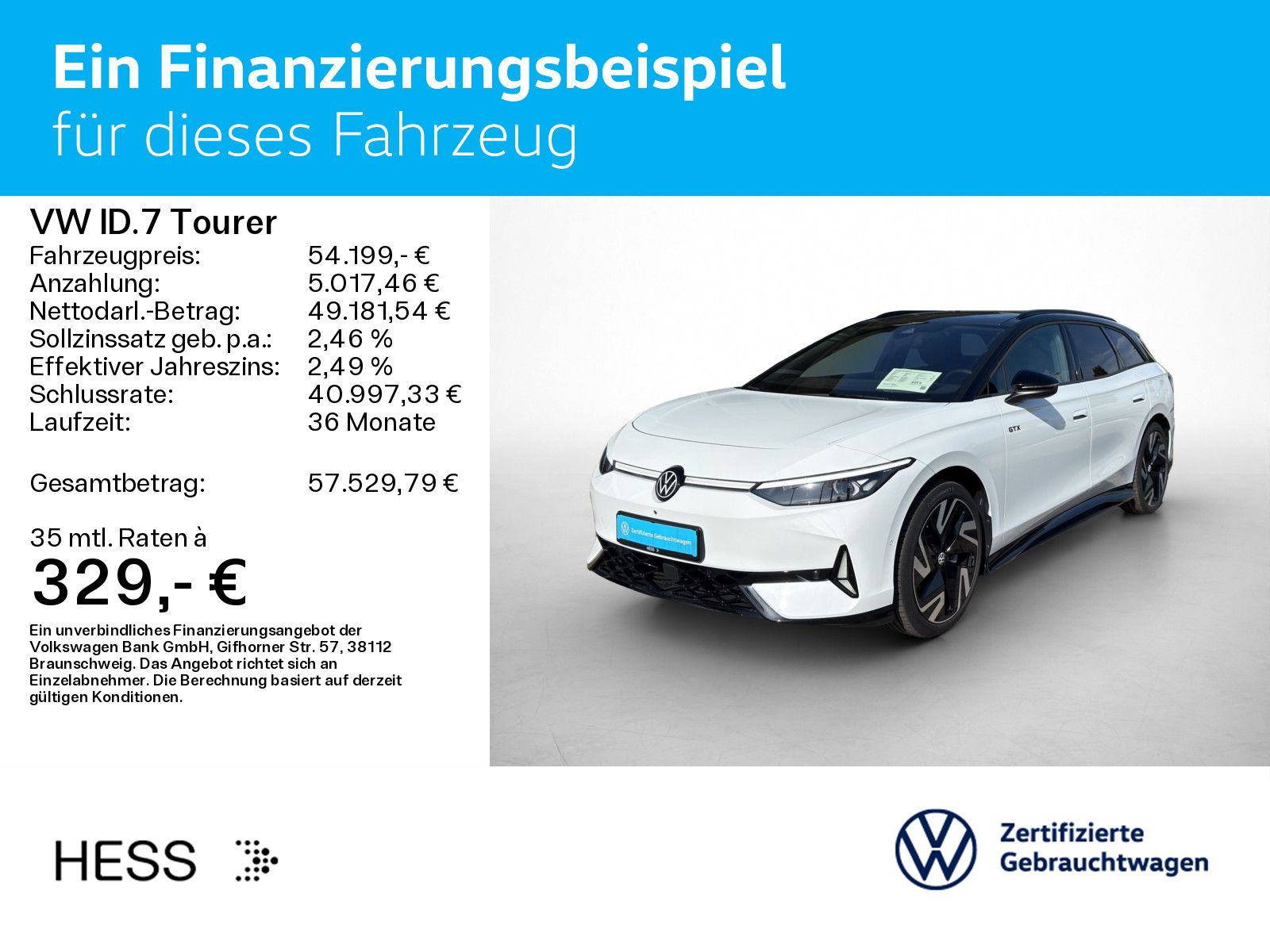 Volkswagen ID.7 Tourer GTX 4M WÄRMEPUMPE PANO IQ.LIGHT AHK foto 2