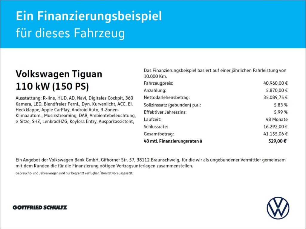 Volkswagen Tiguan R-Line eTSI DSG Matrix Navi R-Kamera Sitz foto 2
