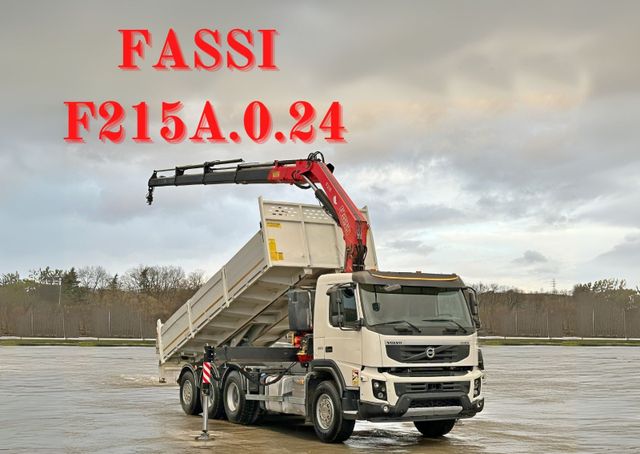 Volvo FMX 450 Kipper 6,50m*FASSI F215A.0.24 + FUNK*8x4