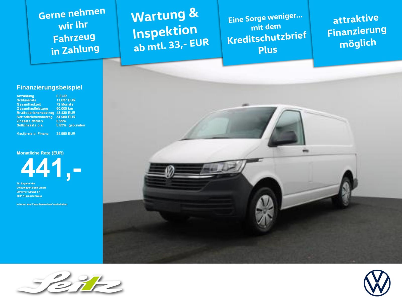 Volkswagen T6.1 Transporter Kasten 2.0 TDI KR FWD *KLIMA*PD