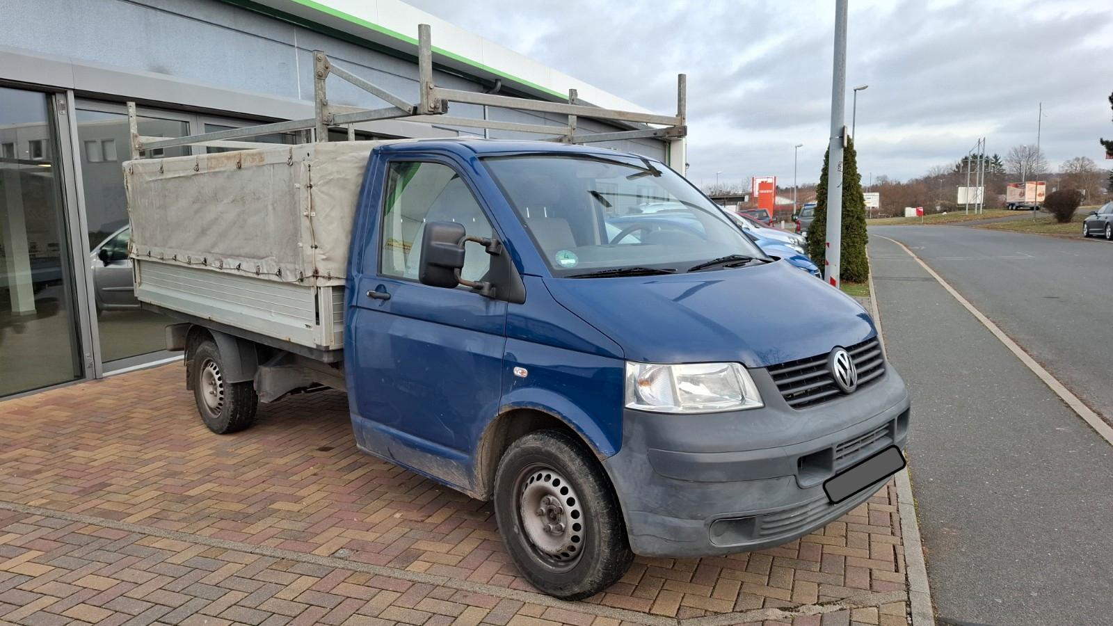 Volkswagen T5 Transporter Pritsche / AHZV / Plane Spr.