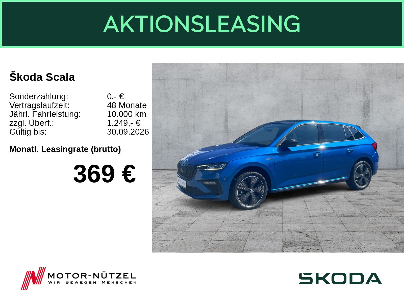 Skoda Scala Monte Carlo RFK PANO LED SHZ PDC MUFO