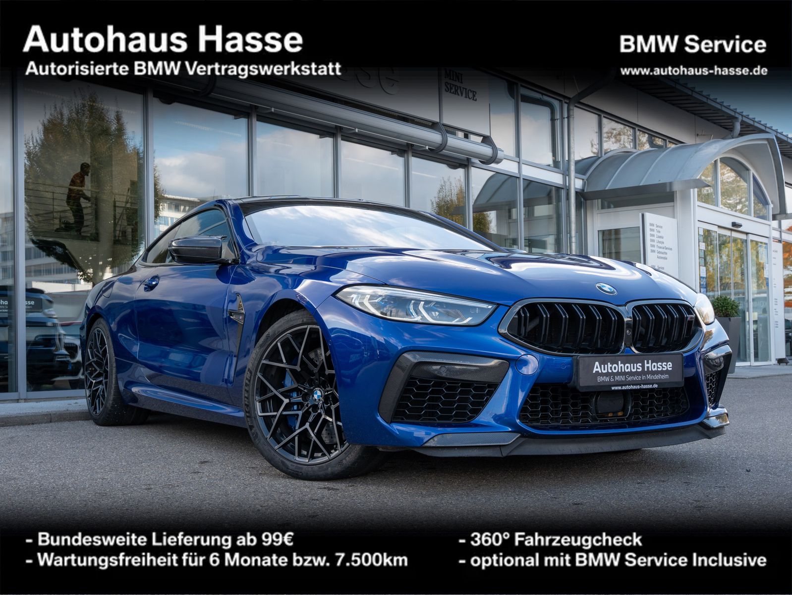 BMW M8 Coupé xDr Comp. Carbon B&amp;W 360° DrAsPro TV+