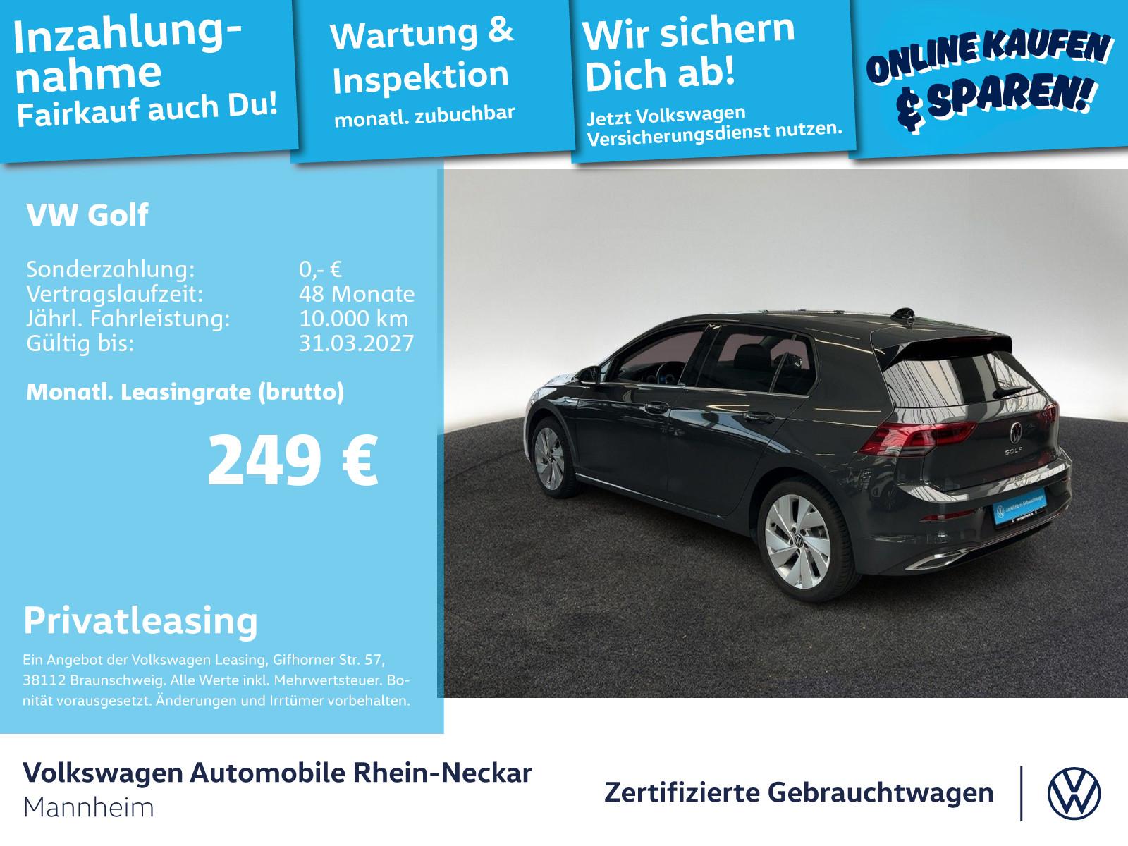 Volkswagen Golf VIII 2.0 TSI Style DSG App-Connect PDC LED, миниатюра 2