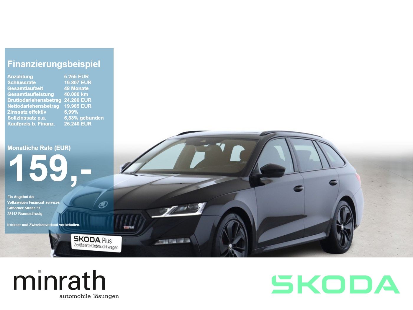 Skoda Octavia Combi RS 2.0 TDI DSG MATRIX+AHK+ACC+HUD