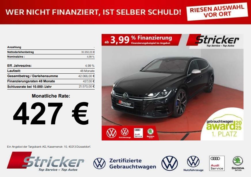 Volkswagen Arteon Shooting Brake R 2.0TSI 427,-ohne Anzahlu foto 1