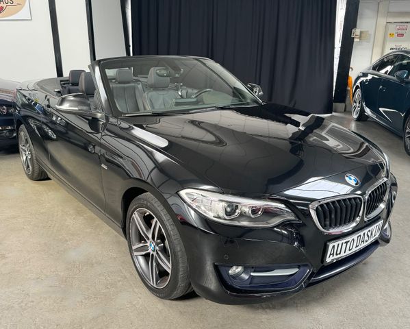 BMW 218 i Sport Line LEDER/NAVI/TEMPOMAT/TÜV+AU NEU