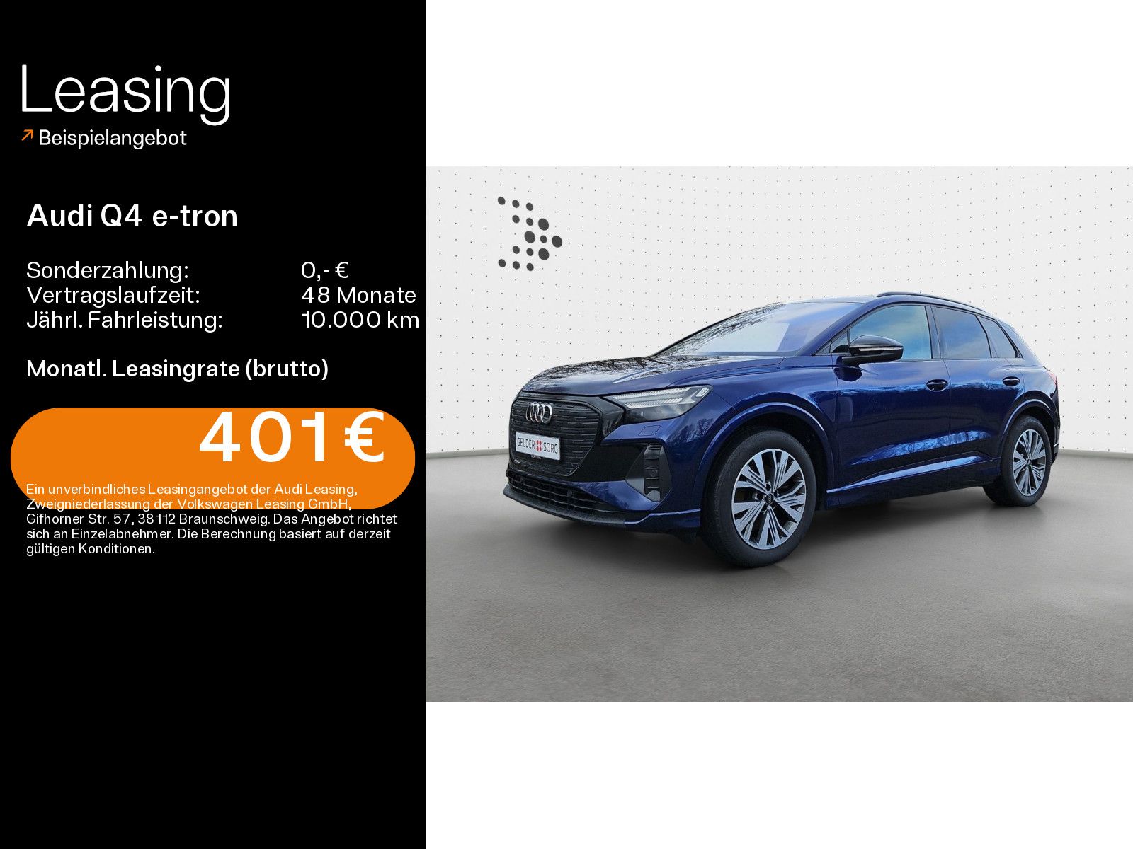 Audi Q4 35 e-tron 0,25%Matrix|AHK|Navi|Standklima|Pan