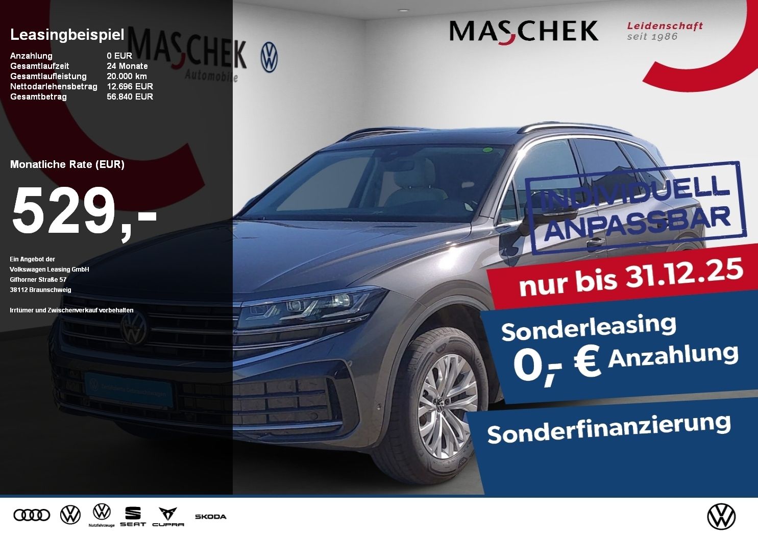 Volkswagen Touareg Elegance 4M 3.0 TDI Anschlussg Pano AHK