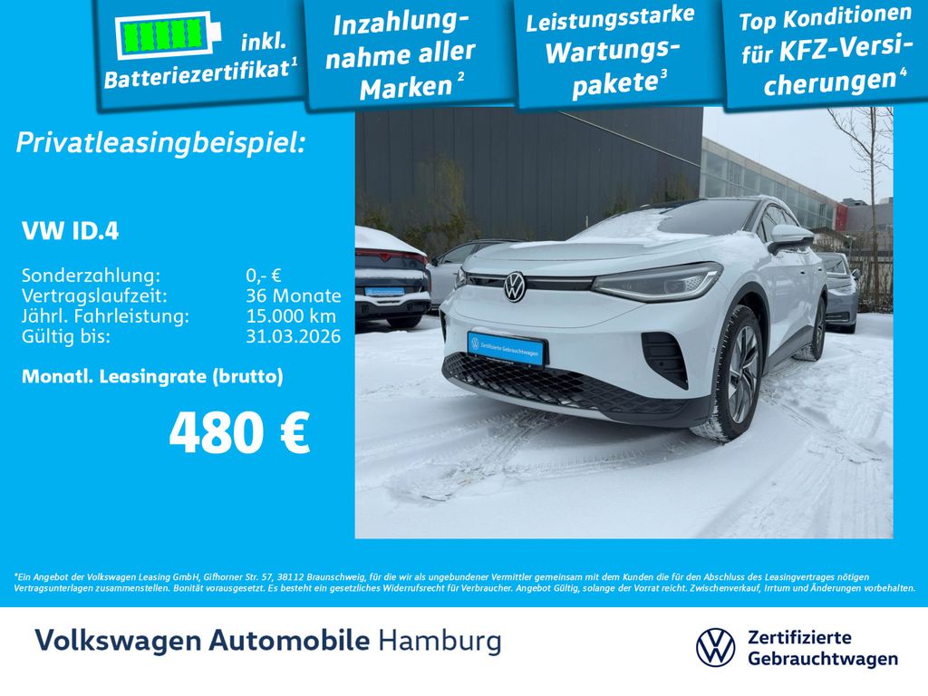 ID.4 Pro Navi ACC Kamera CarPlay Wärmepumpe