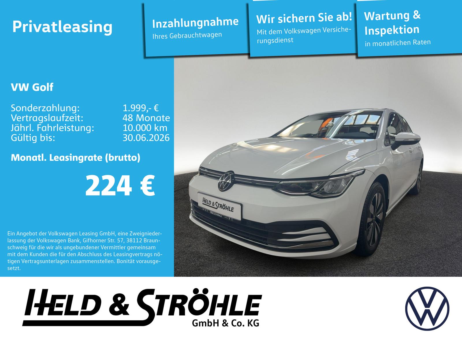 Volkswagen Golf 8 MOVE 1.5 TSI LED PDC SHZ ACC DAB+ APP