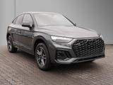 Audi Q5 Sportback 50 TFSIe S line Matrix, AHK, Sound - : Grau, Teilleder, Lederlenkrad