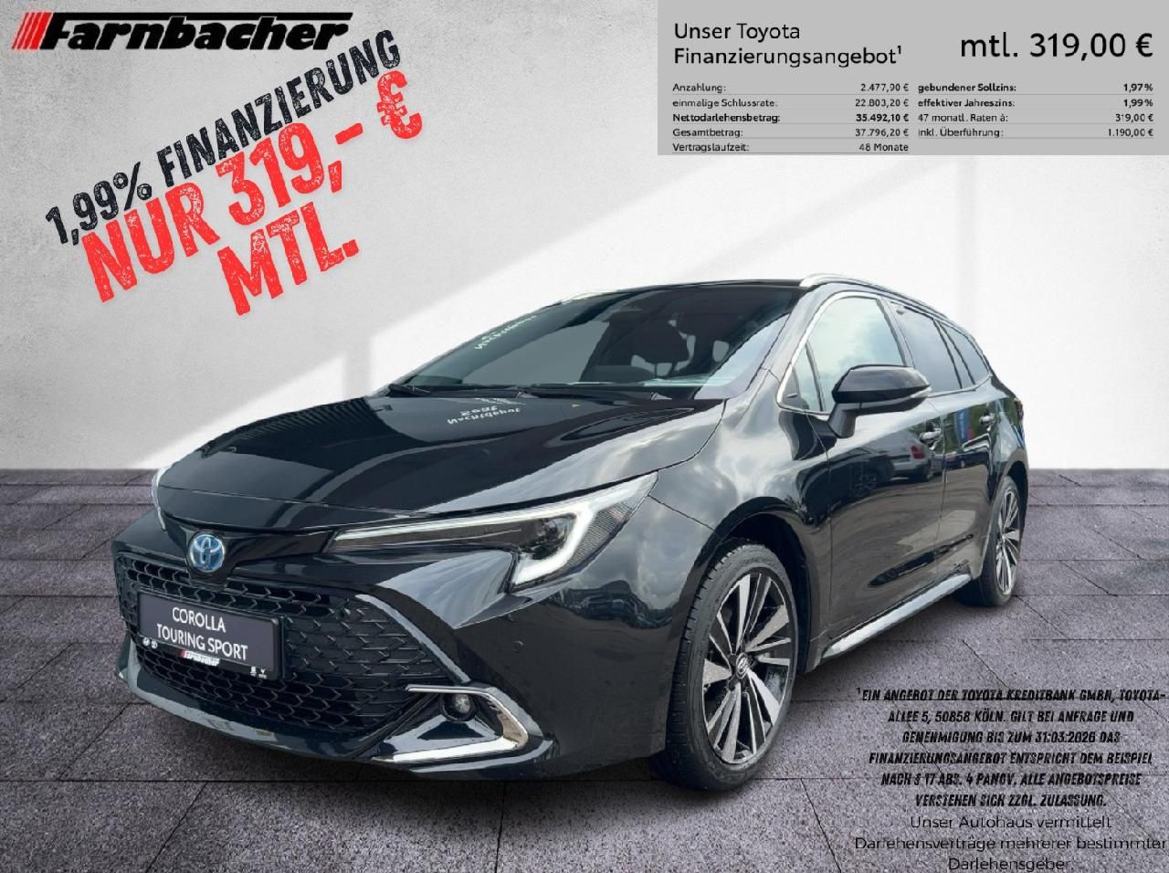 Fahrzeugabbildung Toyota Corolla TS 2,0 Hybrid Teamplayer*1,99% bis 31.3*