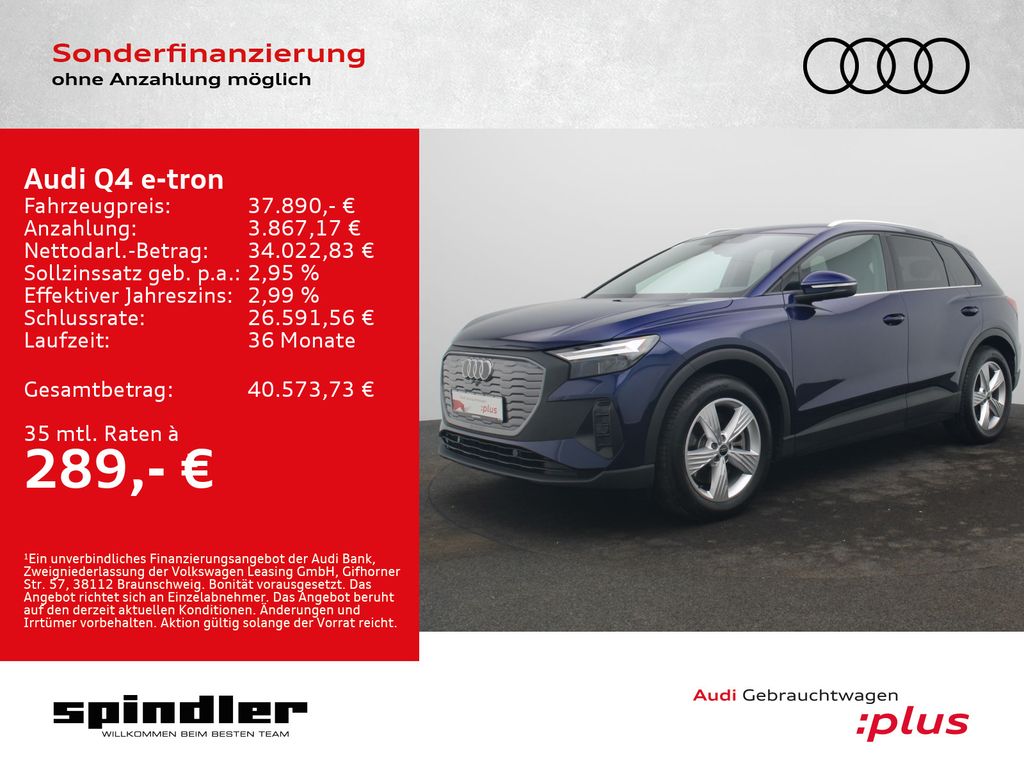 Q4 e-tron 40 / Standklima, Navi+, CarPlay, LED
