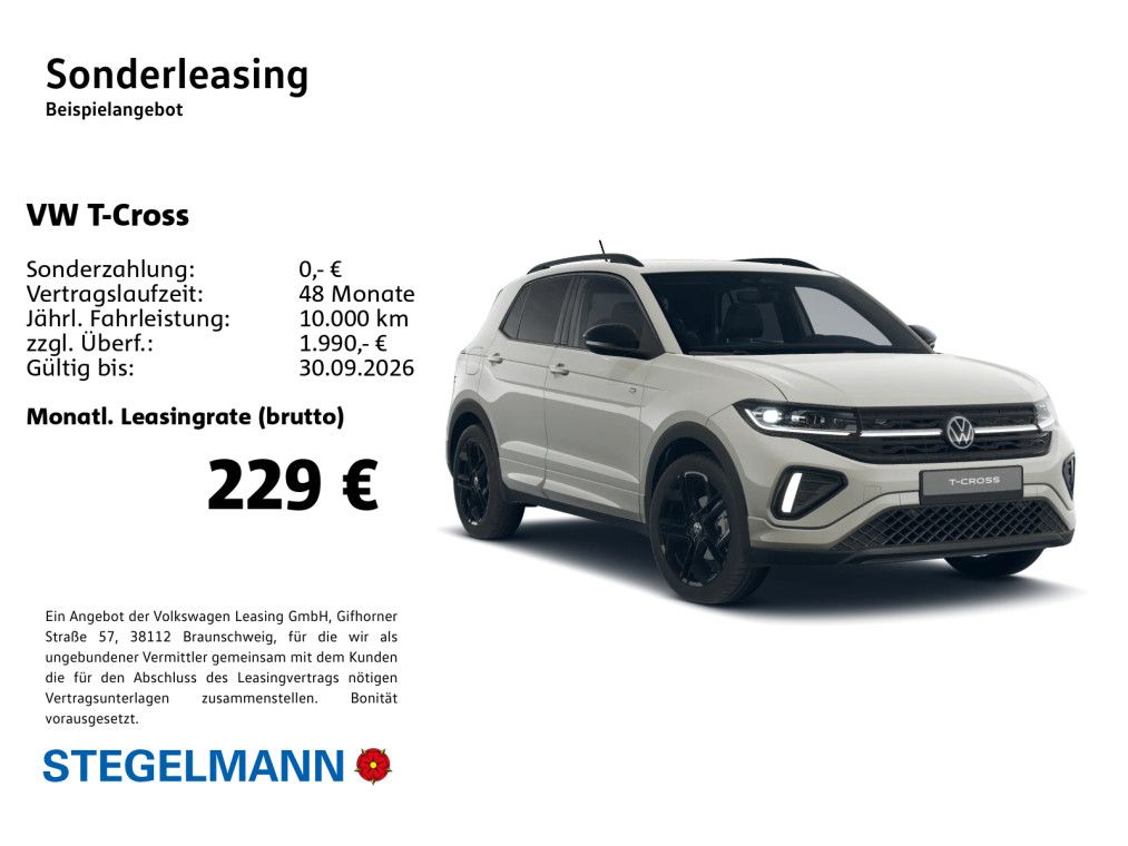 Volkswagen T-Cross 1.0 l TSI 85 kW 7-Gang- DSG R-Line