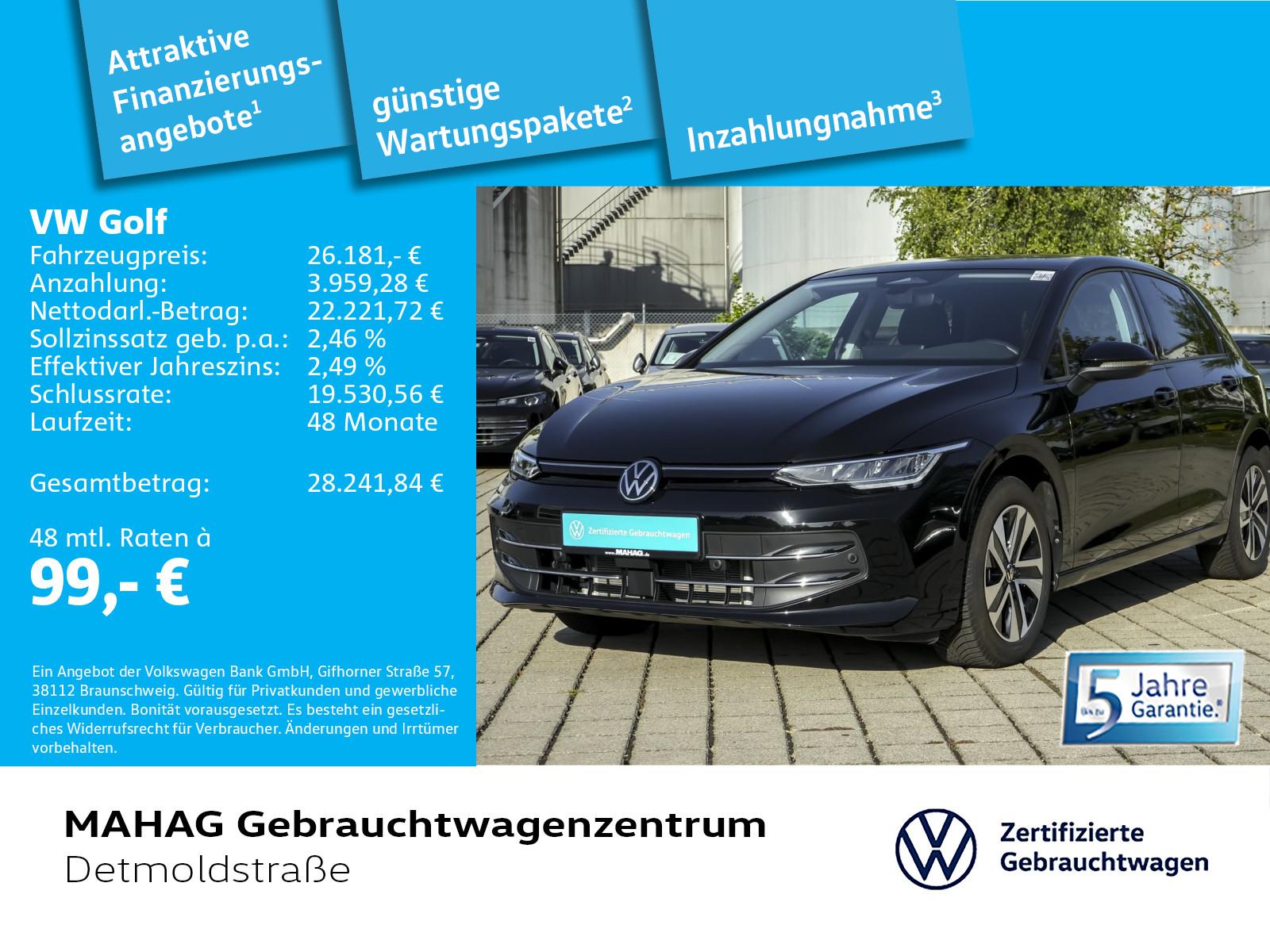 Volkswagen Golf VIII ENERGY 1.5 eTSI LED Navi ParkPilot Rea, миниатюра 2
