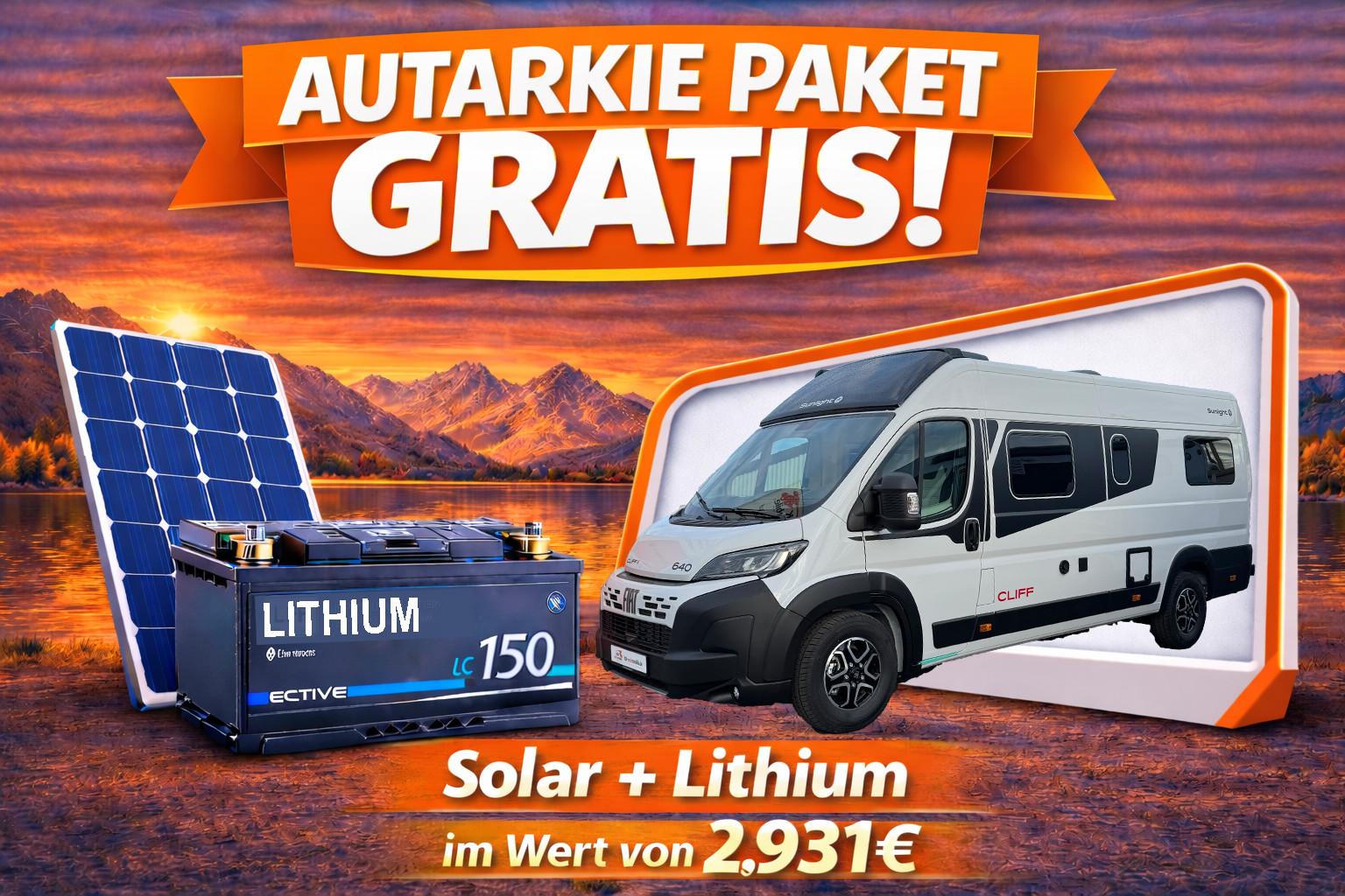 Sunlight Cliff 640 X Adventure, 3,5tMaxi,LED,6E,AKTION
