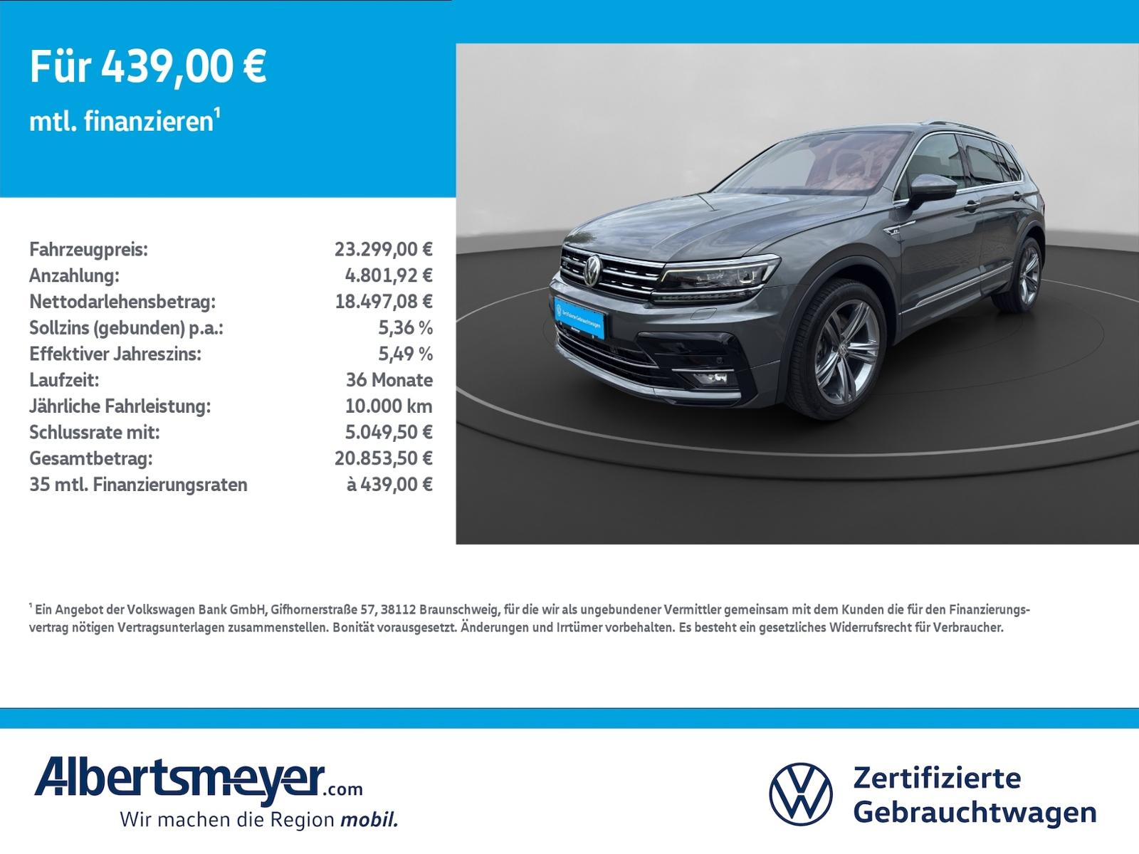 Volkswagen Tiguan 2.0 TDI 4Motion Highline +DSG+R-LINE+AHK+