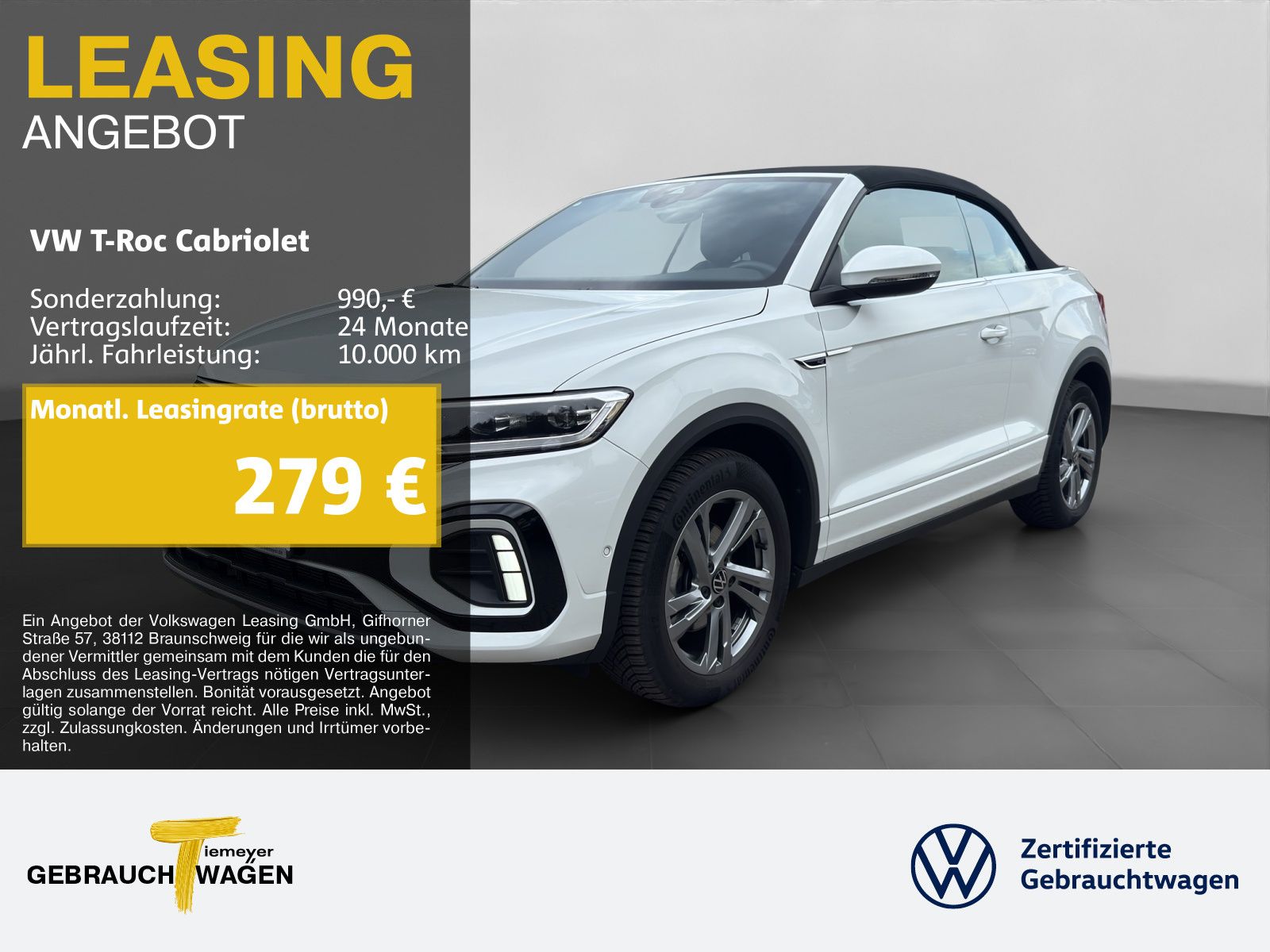 Volkswagen T-Roc Cabrio 1.5 TSI DGS R-LINE LM17 AHK NAVI IQ
