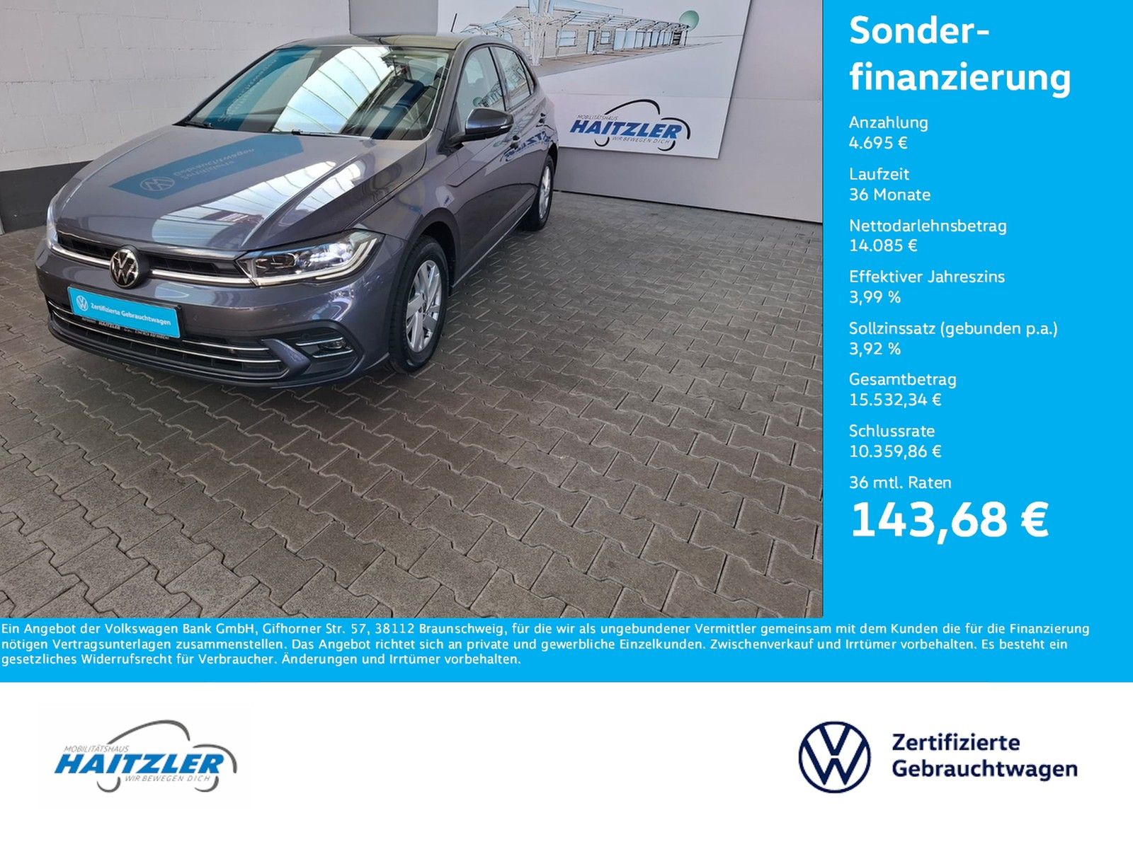 Fahrzeugabbildung Volkswagen Polo Style 1.0 TSI DSG +ACC +LED +AHK+AppConnect