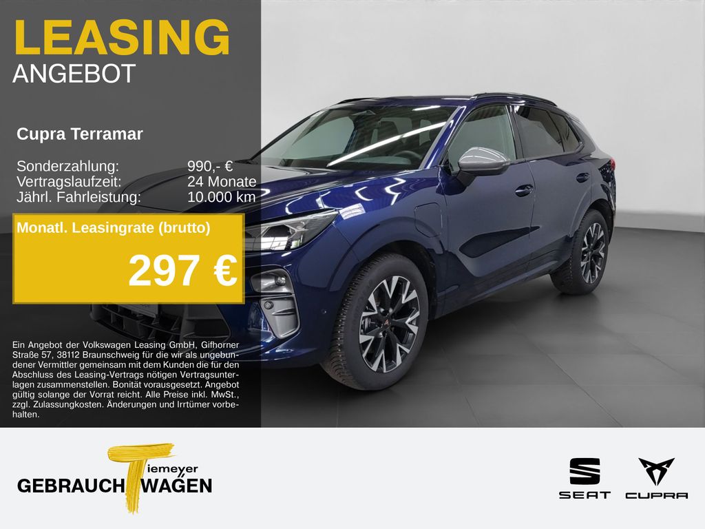 Abbildung Leasingangebot Cupra Terramar 1.5 TSI e-Hybrid NAVI HuD ACC MATRIX