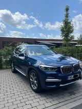 BMW X3 xDrive20i xLine AHK StdHzg NAVI LED HIFI uvm - BMW X3: Blau