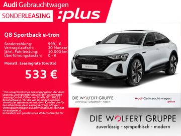 Audi Leasing Angebot: Audi Q8 Sportback e-tron 55 quattro PANO+B&O+AHK+ACC