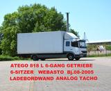 Mercedes-Benz ATEGO 818 KOFFER SCHLAFKABINE LBW 1tn - Mercedes-Benz Schlafkabine