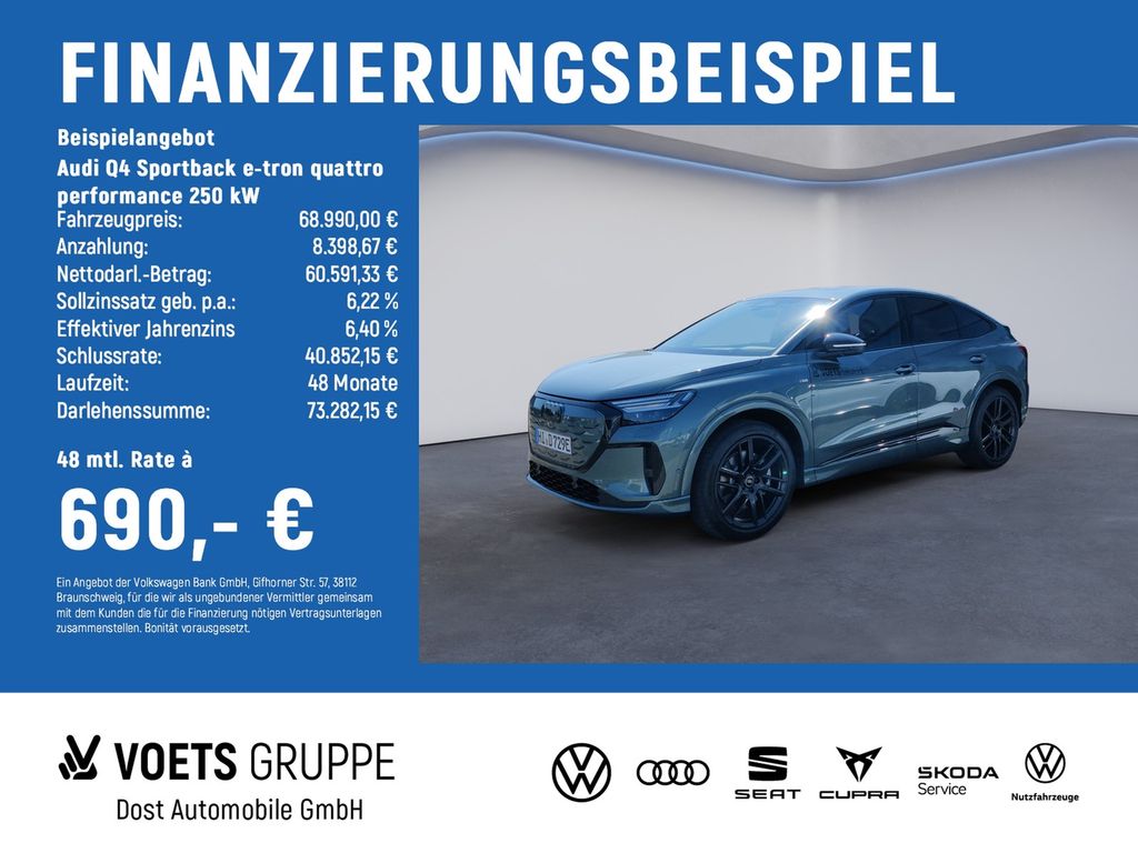 Audi Q4 Sportback e-tron quattro performance 250 kW