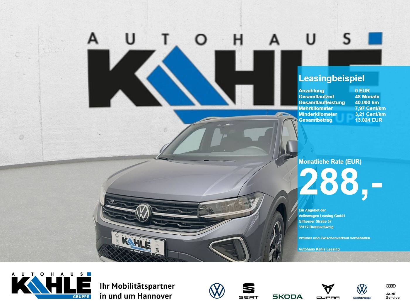 Volkswagen T-Cross R-Line 1.5 l TSI CarPlay Matrix ACC AHK