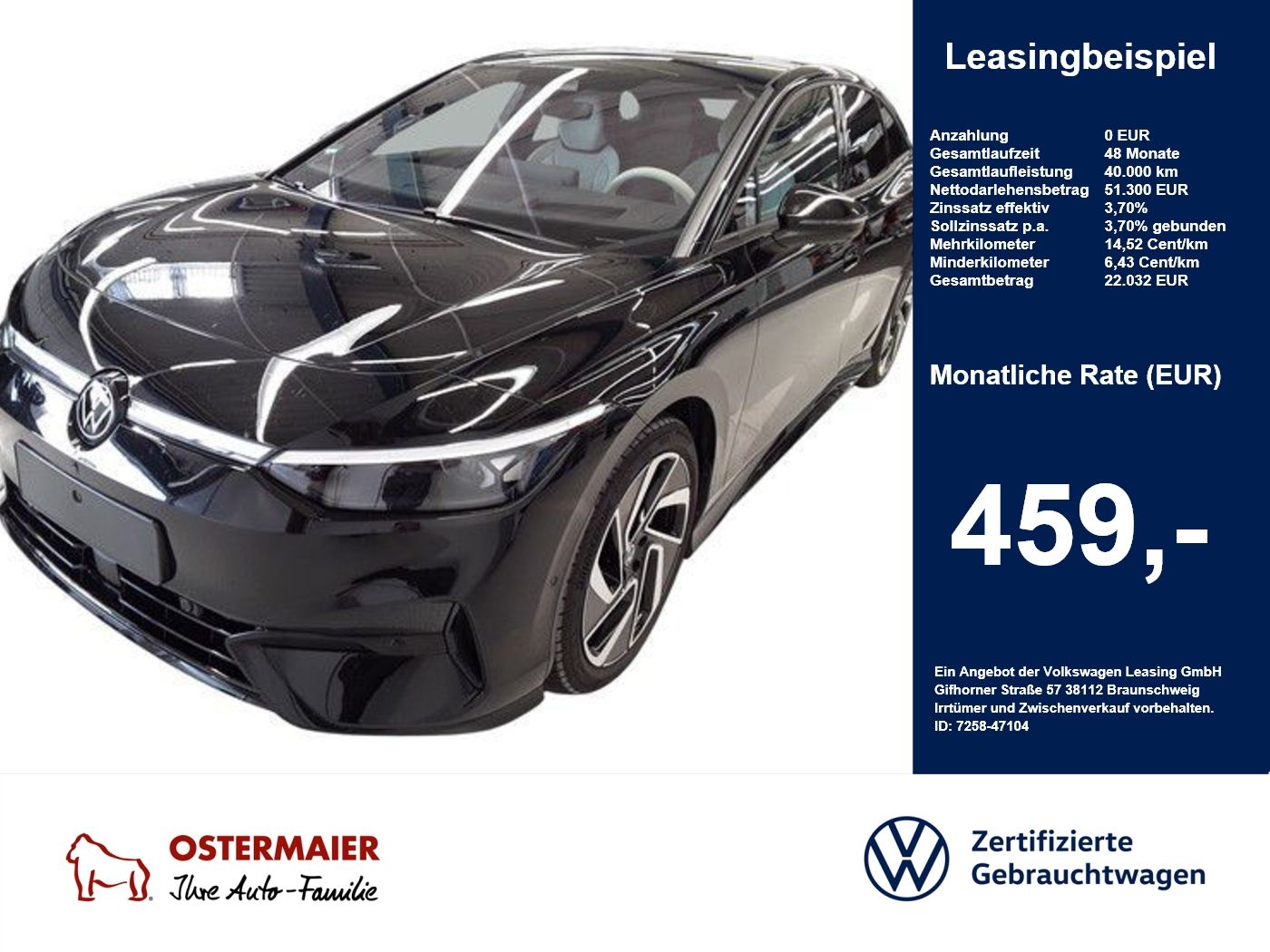 Volkswagen ID.7 PRO S BLACK STYLE 286PS ACC.5J-G.AHK foto 1