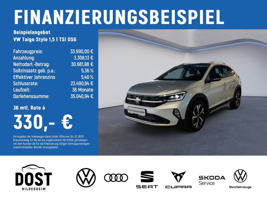 Taigo Style 1,5 l TSI DSG NAVI+AHK+KAMERA+GJR