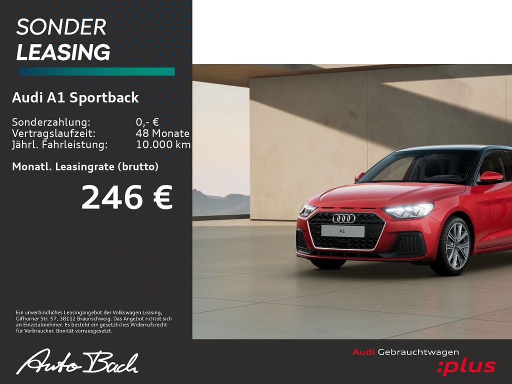 Audi A1 Sportback advanced 25TFSI Stronic LED Sitzhei